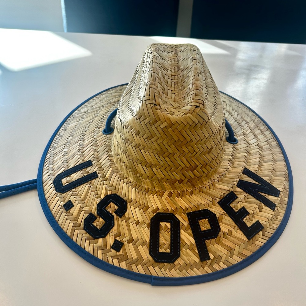 G/FORE Oakmont Straw Hat with Blue Trim and U.S. Open Logo’s